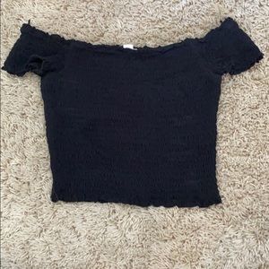 Off the shoulder tube top